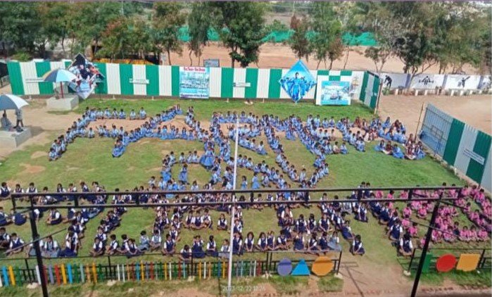TOKEN OF RESPECT BY SIR M.V. SCHOOL STUDENTS TOWARDS BACK BONE OF OUR NATION- GREAT FARMER'S